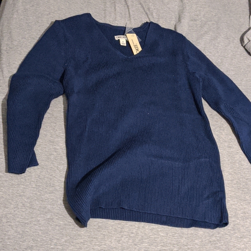 Nwt cherokee blue 3/4 sleeve top